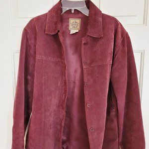 Vintage Boho Suede Shirt Jacket